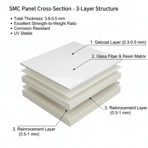 Cấu tạo panel SMC 3–5 lớp